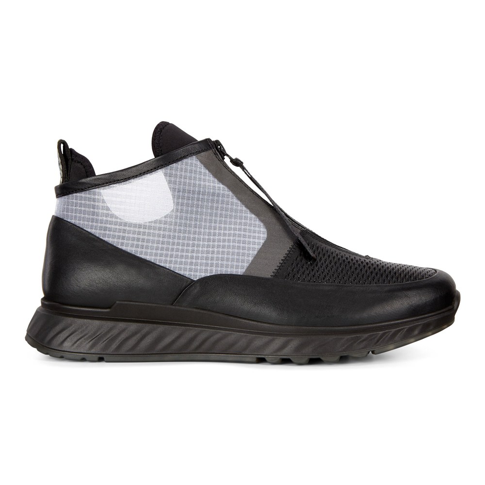 ECCO Mens Sneakers Black - St.1 Ankles - VHE-082197